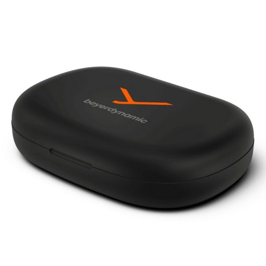 Casque sans fil Beyerdynamic Verio 200 à dos ouvert, noir/orange