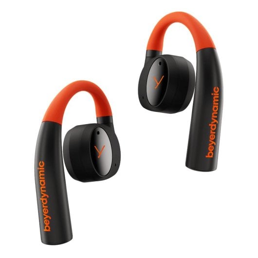 Casque sans fil Beyerdynamic Verio 200 à dos ouvert, noir/orange