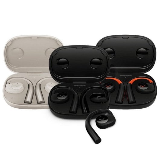 Casque sans fil Beyerdynamic Verio 200 à dos ouvert, noir/orange