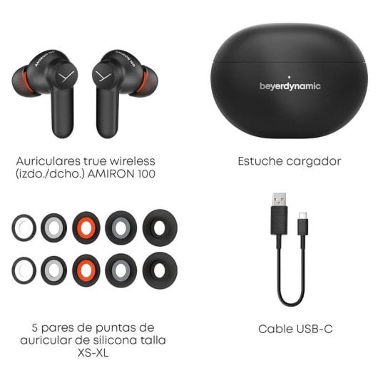 Beyerdynamic Amiron 100 Auriculares Bluetooth con Cancelación Activa de Ruido Negros