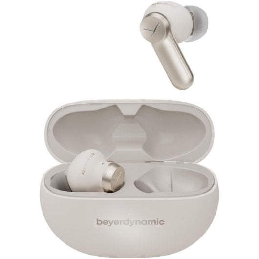 Casque Bluetooth à réduction de bruit active Beyerdynamic Amiron 100, couleur crème
