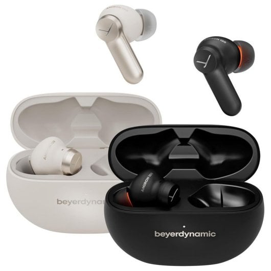 Casque Bluetooth à réduction de bruit active Beyerdynamic Amiron 100, couleur crème