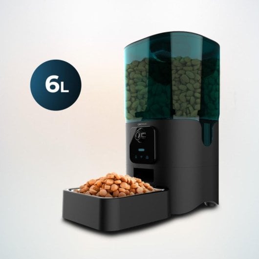 Cecotec Pumba 6000 Purrfect Meal Smart Vision Comedero Mascotas + Pumba 2500 Refresh Smart Bebedero