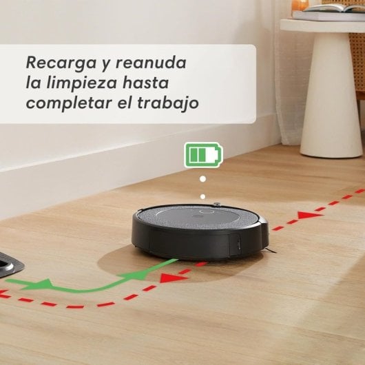 iRobot Roomba Combo i5 Robot Aspirador Friegasuelos Negro + Set Rodillos Goma P/serie E5-i7 4624870