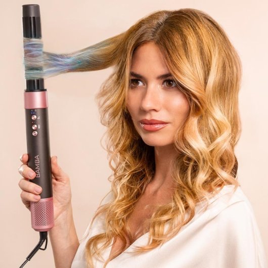Cecotec Bamba CeramicCare AirGlam Black Cepillo de Aire Moldeador de Pelo 1400W Negro