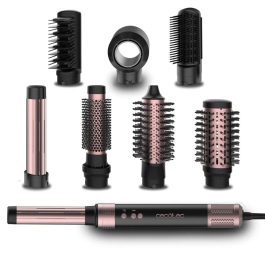 Cecotec Bamba CeramicCare AirGlam Black Cepillo de Aire Moldeador de Pelo 1400W Negro