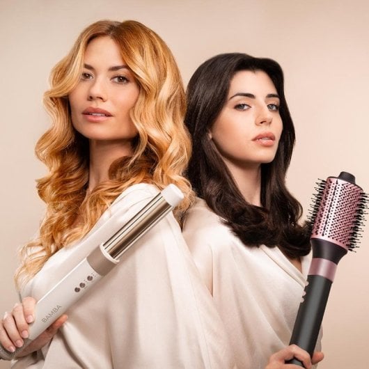 Cecotec Bamba CeramicCare AirGlam Black Cepillo de Aire Moldeador de Pelo 1400W Negro