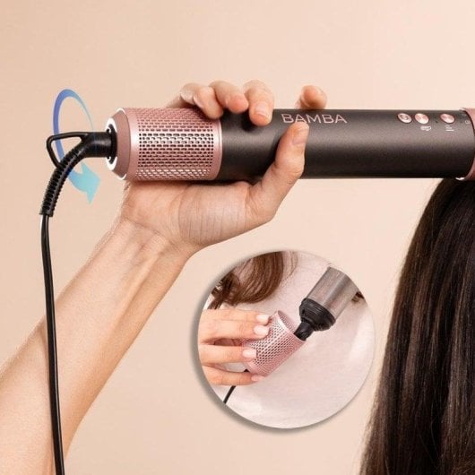 Heißluftbürste Cecotec Bamba CeramicCare AirGlam Black 1400W 8-in-1 Keratin Keramik