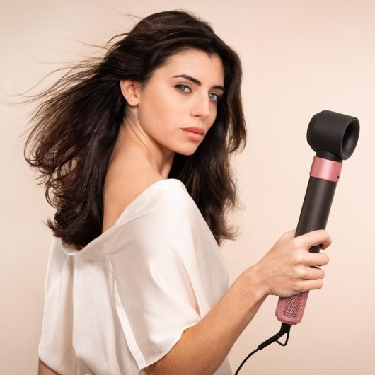 Cecotec Bamba CeramicCare AirGlam Black Cepillo de Aire Moldeador de Pelo 1400W Negro
