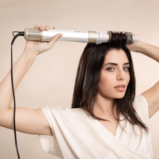 Cecotec Bamba CeramicCare AirGlam Champagne Cepillo de Aire Moldeador de Pelo 1400W Champán