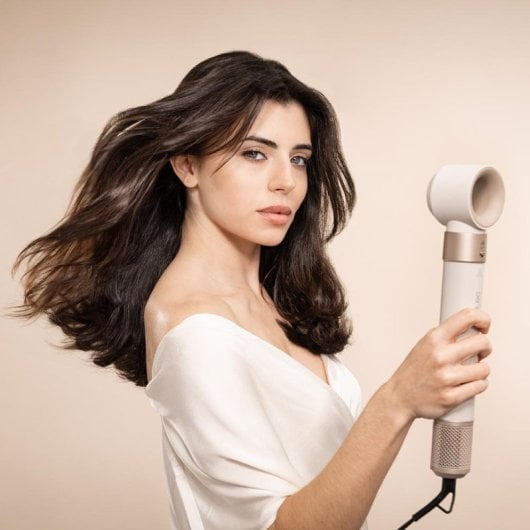 Cecotec Bamba CeramicCare AirGlam Champagne Cepillo de Aire Moldeador de Pelo 1400W Champán