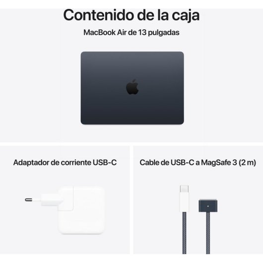 Apple Macbook Air M4 10 Núcleos/16 GB/512GB SSD/GPU 10 Núcleos/13.6" Medianoche + Pack Kit Digital