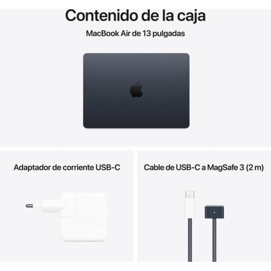 Apple Macbook Air M4 10 Núcleos/24 GB/512GB SSD/GPU 10 Núcleos/13.6" Medianoche + Pack Kit Digital