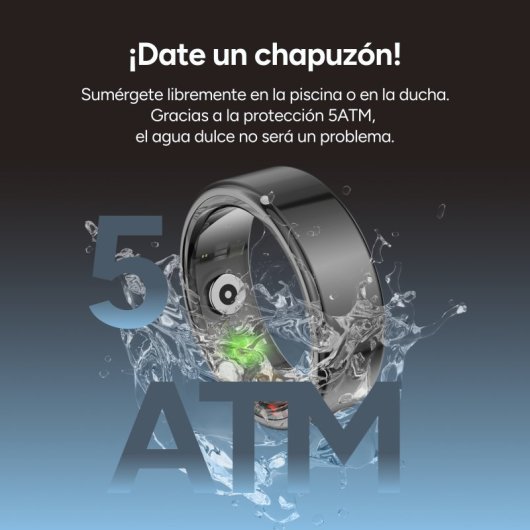 Ksix Saturn Anillo Inteligente, Talla Xxs, Aut. 3 Días, Actividad Y Salud, Monitor Sueño, 5atm, Dorado