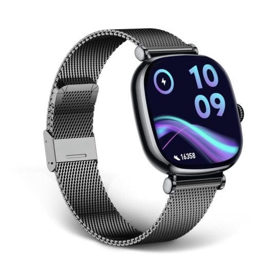 six Iria Smartwatch Amoled 1.7" Correa Metal y Silicona Modos Deporte y Salud Negro