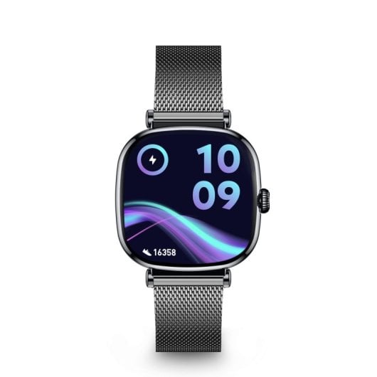 six Iria Smartwatch Amoled 1.7" Correa Metal y Silicona Modos Deporte y Salud Negro