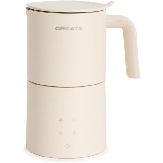 Create Milk Frother Studio Pro Espumador Calentador De Leche Apto Para Lavavajillas Blanco Roto