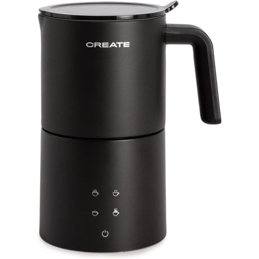Create Milk Frother Studio Pro Espumador Calentador De Leche Apto Para Lavavajillas Negro