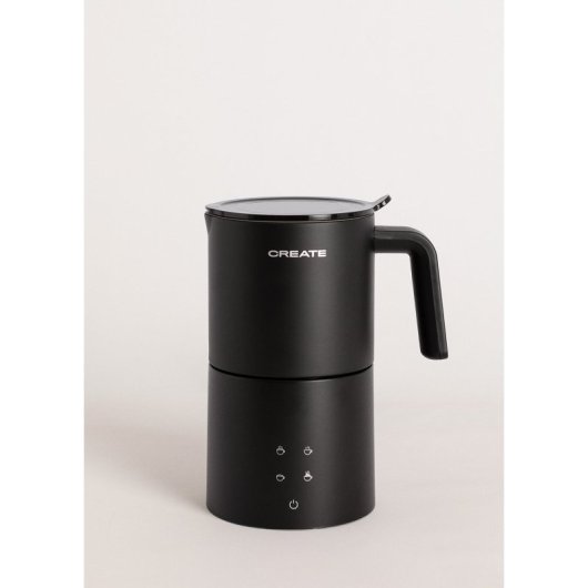 Create Milk Frother Studio Pro Espumador Calentador De Leche Apto Para Lavavajillas Negro