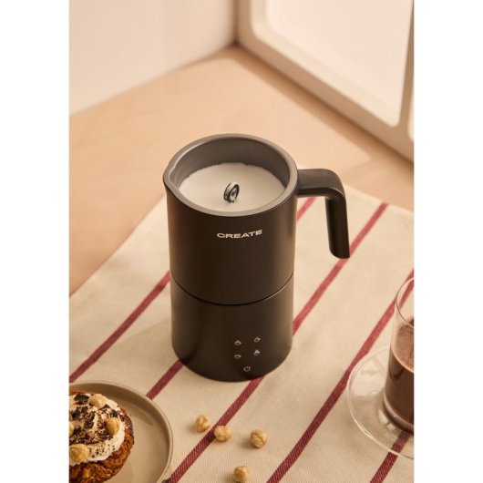 Create Milk Frother Studio Pro Espumador Calentador De Leche Apto Para Lavavajillas Negro