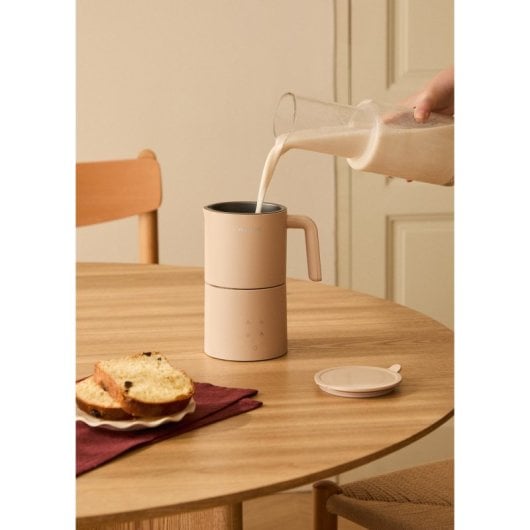 Create Milk Frother Studio Pro Espumador Calentador De Leche Apto Para Lavavajillas Marrón
