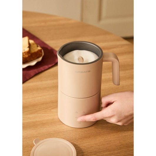 Create Milk Frother Studio Pro Espumador Calentador De Leche Apto Para Lavavajillas Marrón