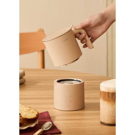 Create Milk Frother Studio Pro Espumador Calentador De Leche Apto Para Lavavajillas Marrón
