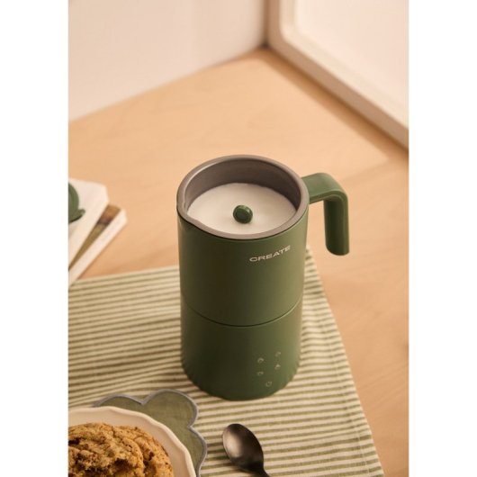 Create Milk Frother Studio Pro Espumador Calentador De Leche Apto Para Lavavajillas Verde