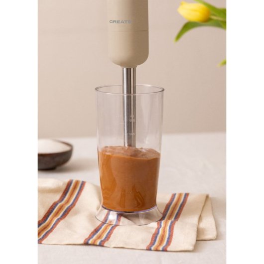 Create Fullmix Retro Batidora De Mano 1000W Beige