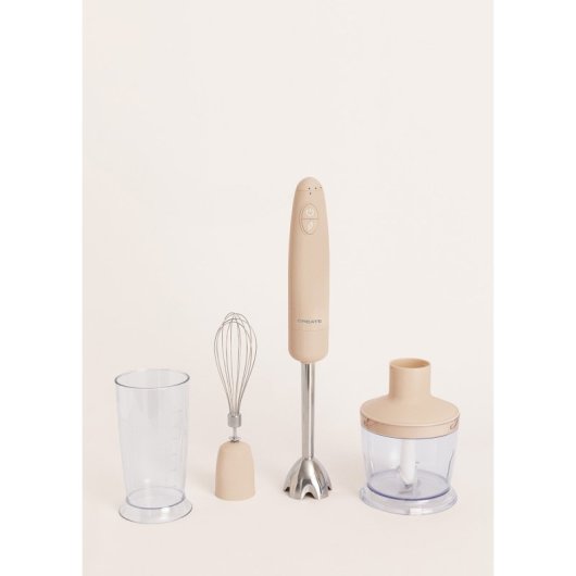 Create Fullmix Retro Batidora De Mano 1000W Beige