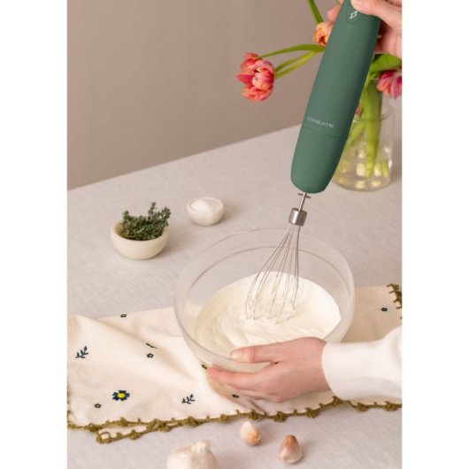 Create Fullmix Retro Batidora De Mano 1000W Verde