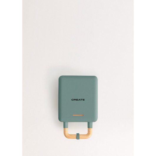 Create Stone Studio Sandwichera Grill Y Gofrera De Placas Intercambiables 800W Verde