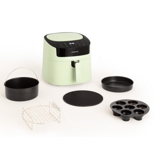 Create Pack Air Fryer Pro Large + Accesorios 6.2 L 1800W Verde