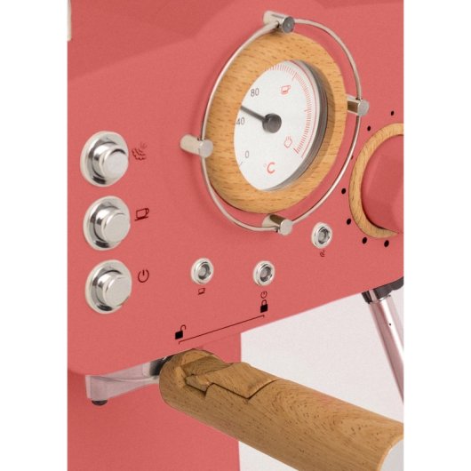 Create Thera Retro Cafetera Express Semiautomática Café Molido Y Monodosis 1,25L 1100W Naranja