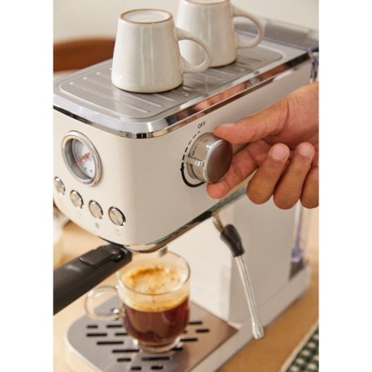 Create Thera Classic Compact Cafetera Express Semiautomática Café Molido/Monodosis Función Frío Blanco