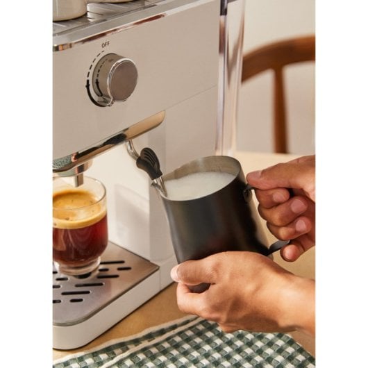 Create Thera Classic Compact Cafetera Express Semiautomática Café Molido/Monodosis Función Frío Blanco