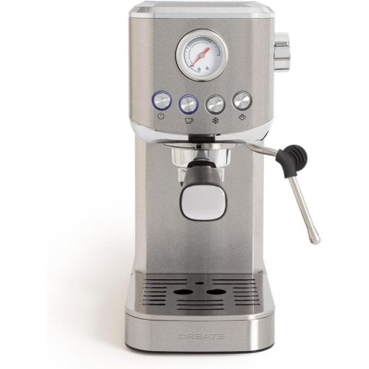 Create Thera Classic Compact Cafetera Express Semiautomática Café Molido/Monodosis Función Frío Inox