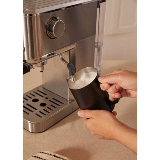 Create Thera Classic Compact Cafetera Express Semiautomática Café Molido/Monodosis Función Frío Inox