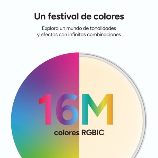 Ksix Mistral Luz de Techo con Ventilador Sin Aspas App Tuya LUZ RGB 6 Velocidades