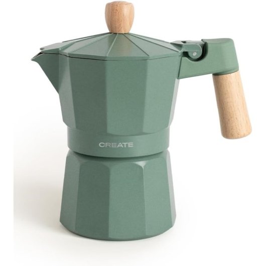 Create Thera Moka Retro Cafetera Italiana 350ml Verde
