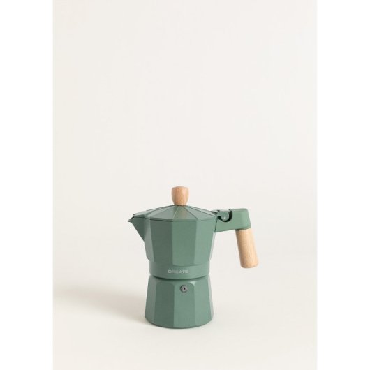 Create Thera Moka Retro Cafetera Italiana 350ml Verde