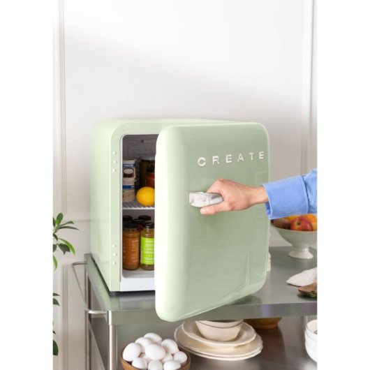 Create Fridge Retro Mini Frigorífico De Estilo Retro 48L Verde