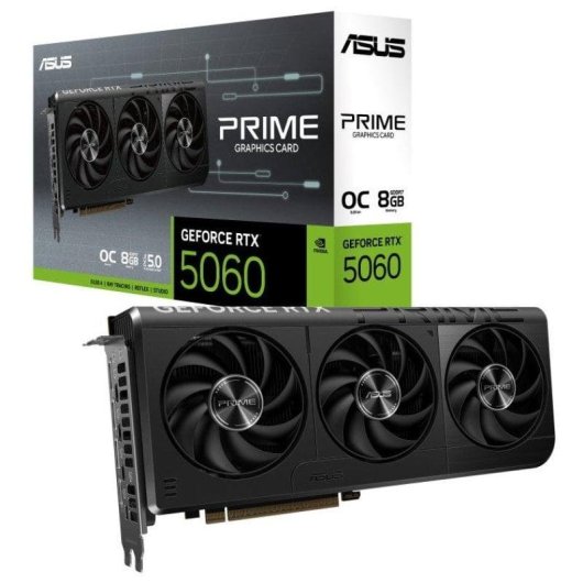 Placa gráfica ASUS GeForce RTX 5060 OC Edition 8GB GDDR7 Reflex 2 RTX AI DLSS4