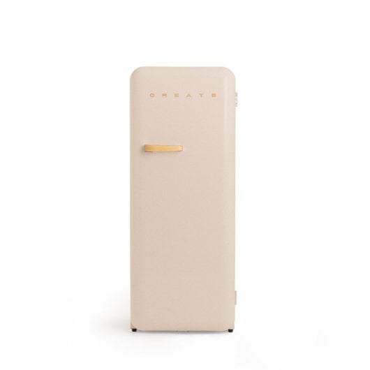 Create Fridge Retro Frigorífico De Estilo Retro Una Puerta 281L E Beige