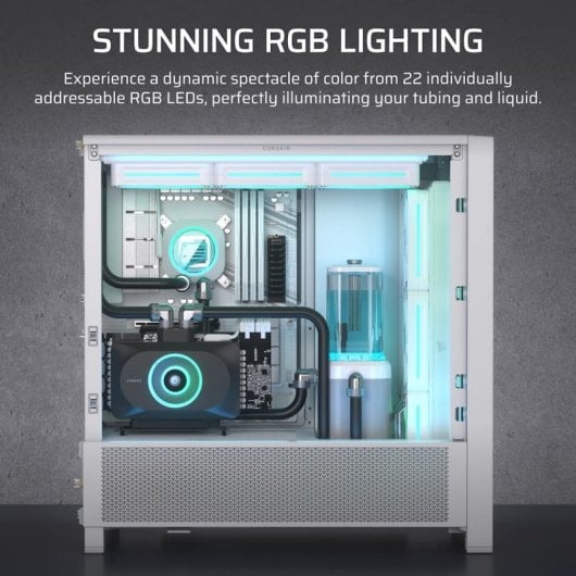 Corsair iCUE LINK XD6 RGB ELITE Pumpen- und Reservoir-Paket für Flüssigkeitskühlung, Weiß