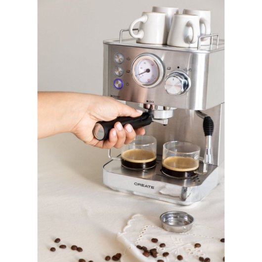 Create Thera Classic Cafetera Express Vaporizador 20 Bares Inox