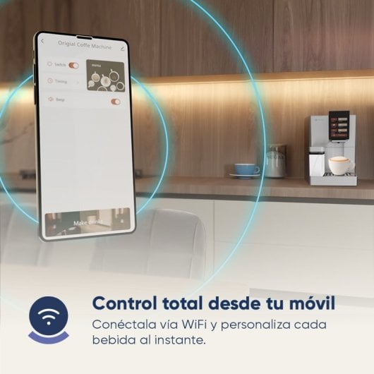 Machine à café super automatique BARISTA PREMIUM WIFI BLANC 19 bars Blanc