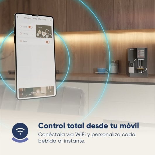 Origial BARISTA PREMIUM WIFI BLACK Cafetera Superautomática WIFI 19 Bares Negra