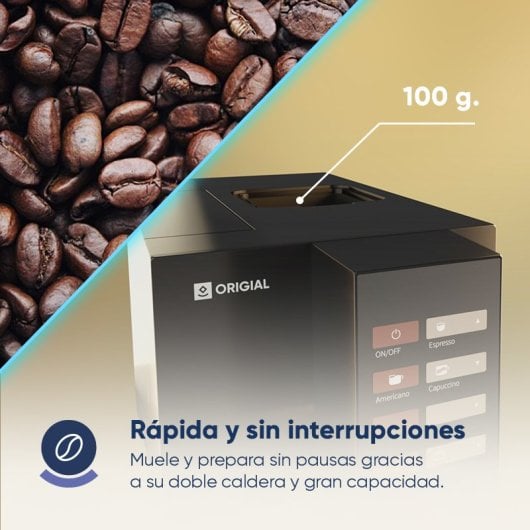 Origial BARISTA PREMIUM WIFI BLACK Cafetera Superautomática WIFI 19 Bares Negra