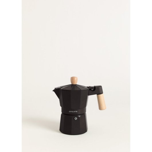 Create Thera Moka Retro Cafetera Italiana 350ml Negro